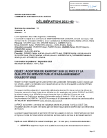 DELIB202340BIS-ADOPTION DU RAPPORT SUR LE PRIX ET LA QUALITE DU SERVICE ASSAINISSEMENT COLLECTIF 2022