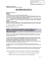 DELIB202421-ADOPTION DU RAPPORT SUR LE PRIX ET LA QUALITE DU SERVICE ASSAINISSEMENT 2023