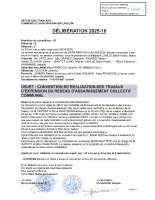 DELIB202516-CONVENTION DE REALISATION DE TRAVAUX D’EXTENSION DU RESEAU D’ASSAINISSEMENT