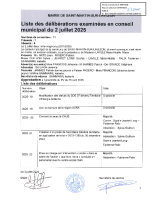 LISTEDELIB2505-CONSEIL DU 2 JUILLET 2025