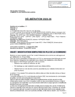 DELIB202526BIS-MODIFICATION SIMPLIFIEE DU PLU