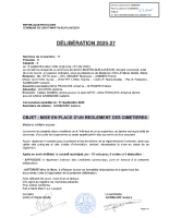 DELIB202527-MISE EN PLACE D’UN REGLEMENT DES CIMETIERES