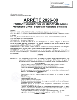 ARRETE202609-POPRTANT DELEGATION DE SIGNATURE GROS FREDERIQUE SGM