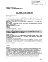 DELIB202613-DELEGATIONS DU CONSEIL MUNICIPAL AU MAIRE
