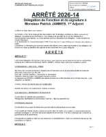ARRETE202614-DELEGATION FONCTION ET SIGANTURE JAMMES P