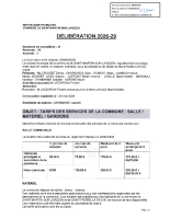 DELIB202629-TARIFS DES SERVICES DE LA COMMUNE SALLE MATERIEL GARDERIE